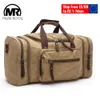 Markroyal masculino lona viagem duffel masculino grande capacidade sacos de viagem tote carry on crossbody saco durante a noite gota 240104