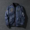 Bomberjack Ma1 Luchtmacht Piloot Vliegtuig Vlucht Borduurpatroon Honkbaluniformen Herfst Outdoor Werkkleding Jas 240103