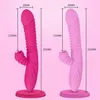 Sälj Telescopic Vibration Rod Warm Tongue Slicking Female Clitoris Stimulerande Masturbation Device Adult Sexual Products 231129