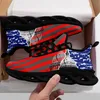 Coolcustomize Personalizado Bandeira dos EUA tênis patrióticos Homens Mulheres MS Running Shoes Logo número sneaker DIY idéia estilo de moda leve casal treinadores esportivos com caixa