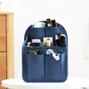 Nylon reseinsert arrangör förvaring väska enkelhet stor kapacitet toalettartiklar kosmetisk smink väska tjej skolväska lagringspåsar 240104