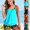 Feminino verão listrado impressão conjuntos de biquíni sexy maiô feminino sexy maiô duas peças conjunto banho solto praia tankni 240103