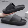 Mannen Dikke Bodem Slippers Platform Badkamer Slides Antislip Trend Designer Schoenen Dames Vrouwelijke Muilezel Schoenen Slippers Sandalen 240104