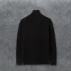 Zimowe męskie swetra pullover w Korei Południowej moda moda swobodny wysoki szyk w stylu vintage odzież świetne chińskie solid 240104