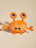 Dog Toys Chews 1pc Crab Design Pet Grinding Teeth Squeaky Plush Toy Durable Chew Toy For Dog Interactive Supply