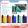 Doloda DB7000 Puff Einweg-Vape-Stift, 14 ml, vorinstallierte Kartusche, 7K Puffs, 8 Geschmacksrichtungen, 500 mAh, wiederaufladbare elektronische Zigarette, 0 % 2 % 3 % 5 % Konzentration