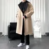 Trench da uomo 2024 Autunno Uomo Classico Lungo Moda Uomo Cappotto in stile britannico Maschile Giacca a vento vintage Cappotto casual Abbigliamento