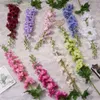 Branche unique Swift nouveau violet printemps fleurs de mariage rangée choisir haute fausses fleurs hôtel salle de mariage décoration fleurs en soie AY