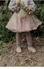 Broeken Kinderbroeken Rok Meisjes Pluche Winter Korea Kinderkleding Mesh Garen Meisje Afdrukken Prinses Kant