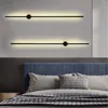 Lampa ścienna Zintegrowana liniowa LED Liniowa Sconce Long Strip Sypialnia Światła oświetleniowa 20 W ciepło 3000K na nowoczesny dekoracyjny backgroun