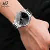 Montres-bracelets Time Gather Watch Mode pour hommes Silver Business Light Montres mécaniques de luxe