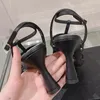 Sandały damskie Sandały Slingbacks Wedge Platforme Obcasy 7,5 cm Designer butów z róży z regulowaną klamką kostki szkiełko damskie damskie buty rozrywki na zewnątrz