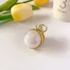 Accessori per capelli Perla rotonda Artiglio piccolo Mezza cravatta Testa a sfera Forcina Clip per styling coda di cavallo alta per donne eleganti