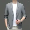 Men's Suits 5526-Spring And Autumn Cotton Water Washing Leisure Western Clothes 140 Top Single -piece Thin Slim Small Suit