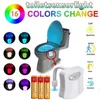 1 veilleuse à induction avec stérilisateur UV 8/16 couleurs changeant de mouvement, lampe à induction LED activée avec aromathérapie pour toutes toilettes/armoire/couloir/escalier