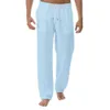 Pantalons de maison les plus vendus d'Amazon pour hommes, pantalons de yoga de sport transfrontaliers européens et américains, pantalons décontractés de couleur unie pour le commerce extérieur,