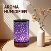 Aroma dyfuzor 100 ml funkcja rozrządu pusta gwiazda ultradźwiękowego powietrza olej eteryczny z sypialnią z LED z LED Lights 240104