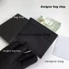 designer bag Luxury black id credit card holders women mini wallet triangle brand fashion leather canvas men designer pure color double sided