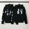 Fashion Casual Men's Kanyes Classic Designer Foam Letters Explodering Street Hip Hop Haute Couture Loose Plysh Hoodie
