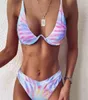 Bikini 2021 Ladys Tie Boya Bikinis Bittilmiş Push Up Mayo Brezilya Mayo Kadın Beach Giyim Biquini By Air325J1811010