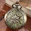 Maple Leaves Rhombus Luminous Mechanical Pocket Watch Hand Winding Pendant Chain Fob Vintage Necklace Hollow For Men Gift 240103