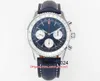 Luxury Rolaxs Watch Automatic Movement Clean Factory BLS Maker Mens Quality 43mm Navitimer B01 Chronograph Working Steel Sapphire Swiss ETA Automatic Wristw