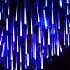 Strings Thrisdar LED Meteor Shower Rain Lights Falling Light Waterproof Xmas Icicle Fairy String For Christmas Holiday Decor