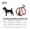 Hundhalsar Hållbart sele stora hundar äkta lädersele sele husdjursträningväst med snabbt kontrollhandtag för labrador pitbull