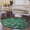 Tapetes em forma de folha tapete decoração para casa tapete de banheiro verde varejo