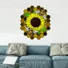 Wall Stickers Sunflower Bee Sticker PVC Self-adhesive Can Be Removed Summer Living Room Refrigerator Door Decoration