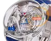 RMF AT812.30.DR Astronomia Tourbillon Montre Mécanique Pour Homme Glacé Pavé Baguette Diamants Art 3D Cadran Dragon Bracelet En Cuir Super Edition trustytime001Montres