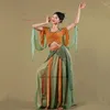 Stage Wear 2024 Chinois Vintage Dance Practice Performance Costume Dunhuang Vêtements Élégant Folk Costume Cosplay Hanfu Ensemble