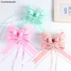 100pcs Large Size 50mm Beautiful Solid Color Pull Bow Ribbon Gift Packing Flower Bowknot Party Wedding Car Room Decoration 240104