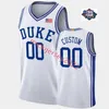 Harry Giles Duke Blue Devils Maillot de basket-ball cousu sur mesure pour homme 0 Jayson Tatum 3 Grayson Allen 2 Quinn Cook 4 J.J. Redick 11 Bobby Hurley Duke Bleu Maillots