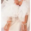 Party Favor Dopdopism Shoes Barefoot Sandals Armband Wedding Flower Girl Baby Shower Första nattvardsdekoration Gift