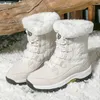 Boots Women Versatile Waterproof Non-slip And Wear-resistant Thickened Snow Comfortable Winter Warm High Top Hiking