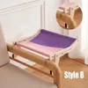 Universal Cat Window Mat wiszące łóżko Łóżka łatwa do mycia wysokiej jakości materiał 40 funtów drewniany montaż hamak dla materiałów dla zwierząt domowych 240103