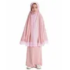 Roupas étnicas 2 PCS Tradicional Muçulmano Crianças Meninas Khimar Saia Set Islam Oração Vestuário Niqab Burqa Árabe Criança Vestido Hijab Robe Abaya