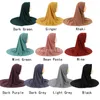 От 5 до 12 лет мусульманский детский хиджаб для девочек, цельный шарф Amira, исламский детский головной платок, накидка на голову, никаб, полное покрытие, шаль, шапка