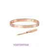 Högkvalitativ bil Tiress 18K Gold Holiday Gift Armband smycken Färgskydd och version 18K Rose med titanstålskruvmejsel för med originallåda