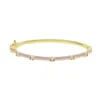 Link pulseiras rosa luz azul verde esmalte ouro-cor cobre pulseira para mulheres jóias pulseira de qualidade superior preço de fábrica 18-20cm