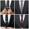 8 PCs Tie Clip Set com caixa de presente Casamento Gentes Giftos Man Shirt Cufflink Mens para marido Business de jóias de luxo 240104