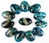 12PCS Whole Natural Blue Dragon Celins Agates Owalne kaboszon 17x12x6mm do tworzenia biżuterii Akcesoria bez dziury 2107201312754