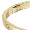 Designer pulseira moda pulseira amor parafuso design rosa ouro platina designers jóias pulseiras 3.65mm pulseiras para mulheres festa de aniversário titânio