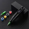 Ambition Portable Wireless Tattoo Pen Machine Lithium Batteris Power Charge Supply 1950mah LED Display Tattoo Equipment 240103