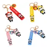 Keychains Personality Cute Panda Charm Keychain 3D Silicone Animals Pendant Small Gifts Car Trendy Jewelry Bag AccessoriesKeychain6334154