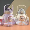 Waterflessen Mooie Kittens Stroketel Gepersonaliseerde drinkbeker met riem Cadeau voor verjaardag Kerstmis