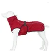 Dog Apparel Outdoor Jacket Waterproof Reflective Pet Coat Vest Winter Warm Cotton Large And Medium-sized Labrador Clothing