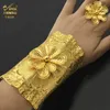 ANIID Dubai Großhandel vergoldete Armreifen mit Ring für Frauen, indisches Charm-Armband, Schmuck, arabische Hochzeit, Party, Bankett, Geschenke, 240103