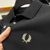 2024 Summer Embroidery Men's Golf Casual POLO Luxury Wear High Quality Brand 60 Cotton Lapel Short Sleeve Polo Shirt 240104